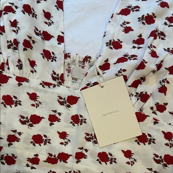 NWT Faithfull the Brand Mela Floral Mini Dress - Picture 4 of 6